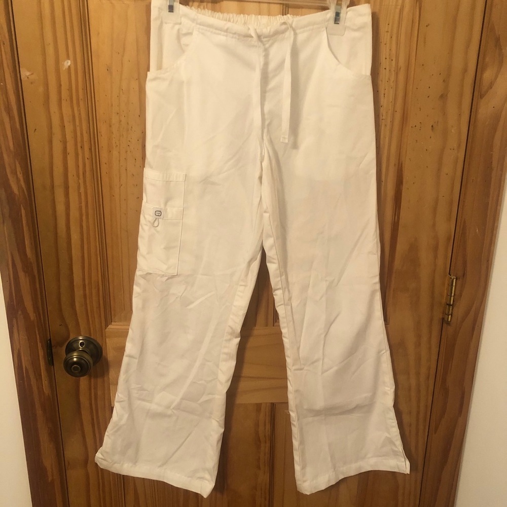 White Scrub Pants